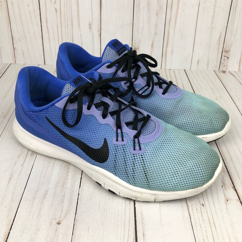 Nike Flex Trainer 7 Ombre Blue Sneakers - Picture 2 of 7